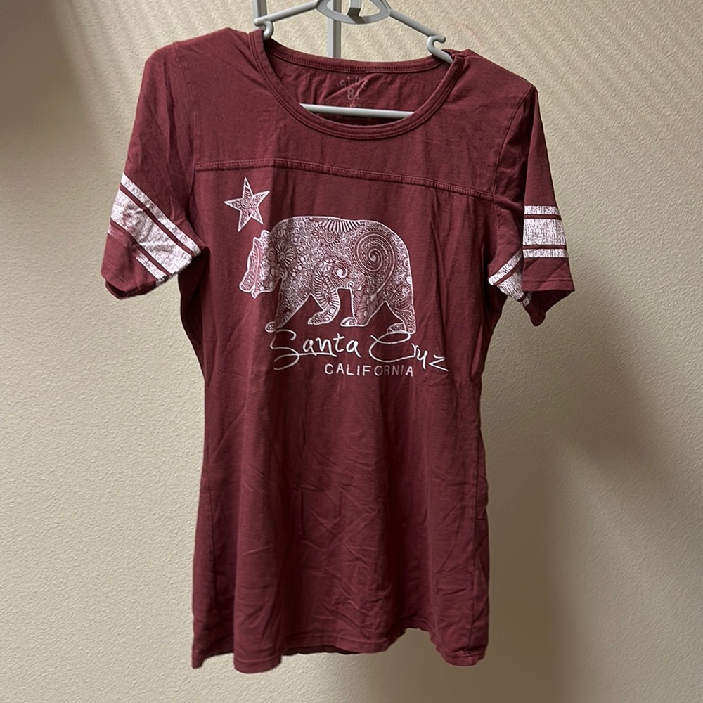 Blue 84 Mahogany Santa Cruz Bear T-Shirt (L)